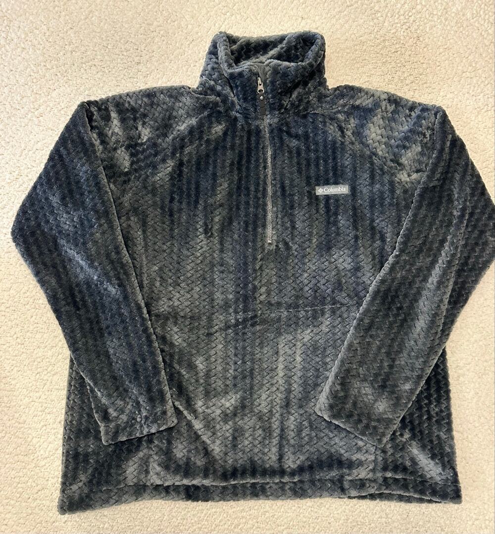 Columbia Womens Fire Side Quarter Zip Fleece Pullover Size XL